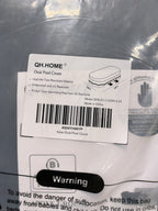 QH.HOME 12x22Ft Oval Pool Cover,Windproof Ratchet Straps&Thick Fabric