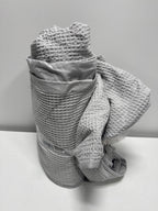 King Washed Waffle Weave Duvet Cover and Sham Set Light Gray - Threshold - *Bedding