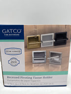 Gatco 751 Recessed Pivoting Arm Toilet Paper Holder Satin Nickel - *Plumbing