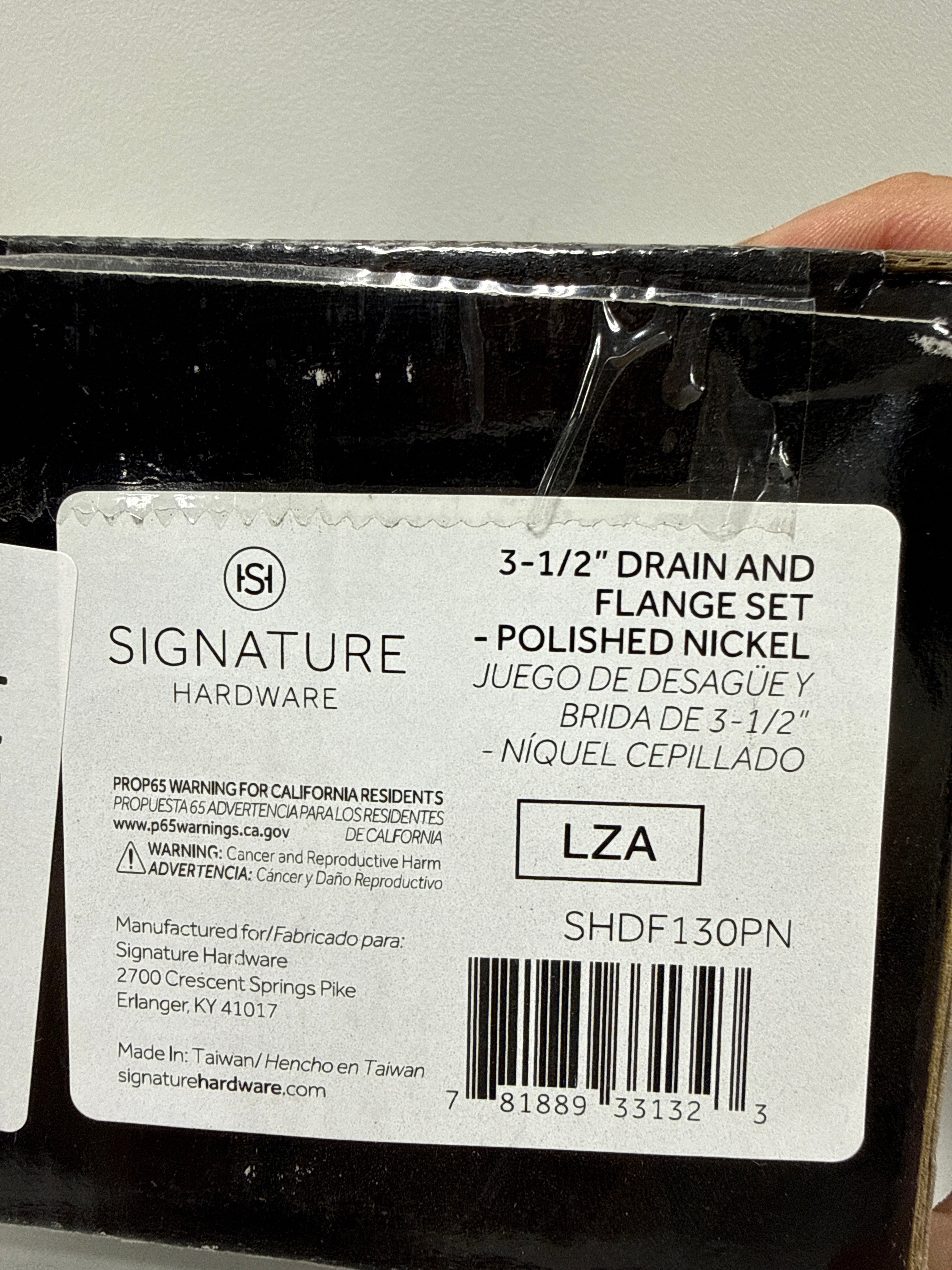 Signature Hardware 446667 4-1/2" Garbage Disposal Flange with Stopper for Sinks up to 5/8" Thick