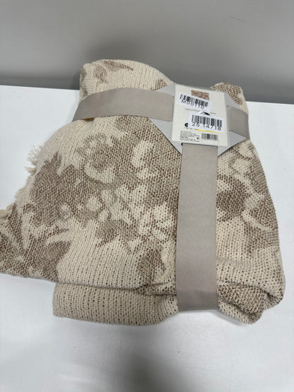 50inx60in Woven Floral and Leaves Pattern Throw with Fringe - Threshold™ Designed with Studio McGee - *Bedding