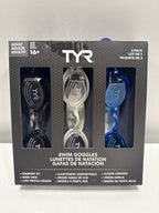 TYR Adult Swim Goggle 3-pack