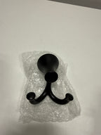 Delta Greydon J-Hook Wall Mounted Double Robe/Towel Hook Bath Hardware Accessory in Matte Black