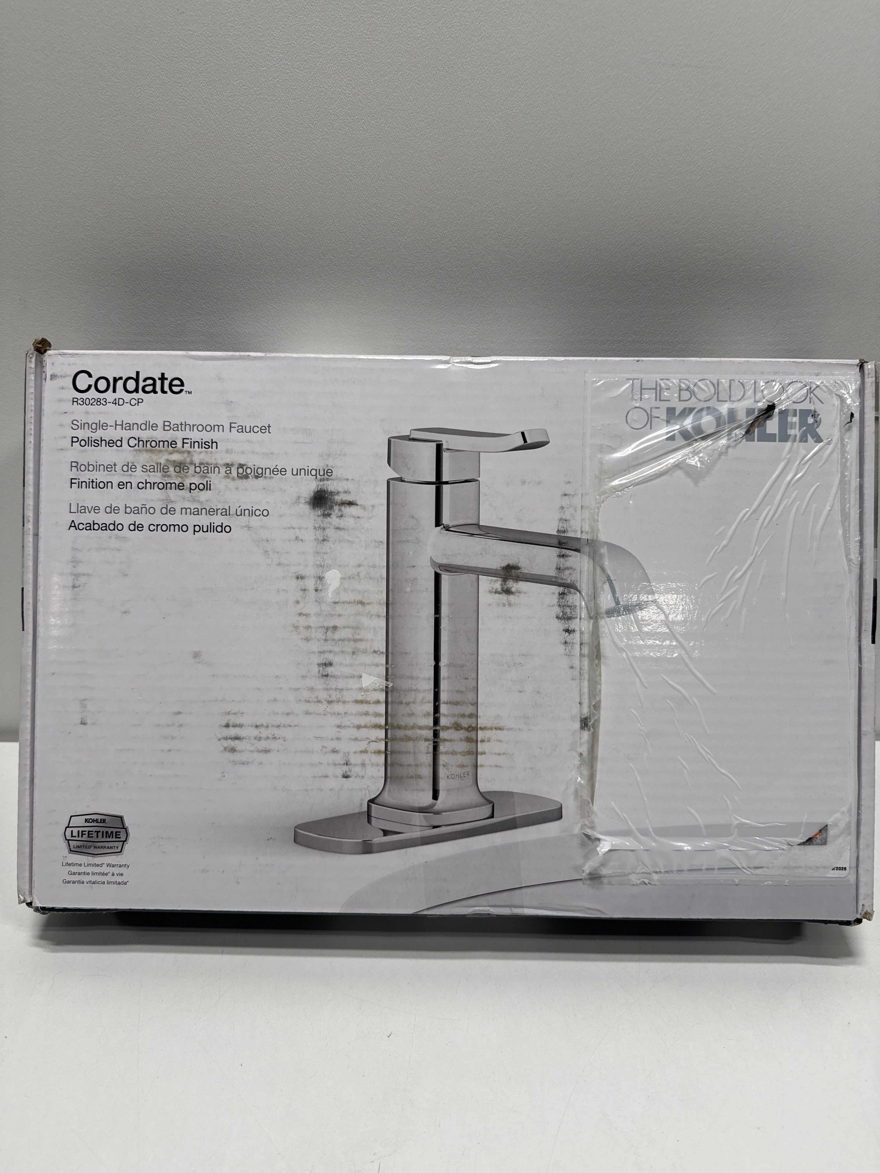 Kohler Cordate R30283-4D-CP Bathroom Single Handle Faucet - Polished Chrome
