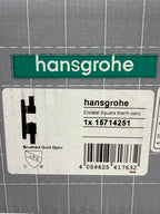hansgrohe Ecostat Square -Handle -inch Wide Thermostatic Shower Valve Trim in Brushed Gold Optic, 15714251