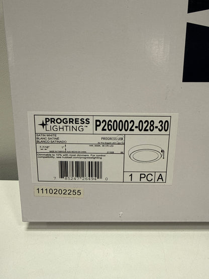 AirPro 7 1-Light Satin White Integrated LED Transitional Edgelit Ceiling Fan Light Kit and Opal Shade - *Lighting &