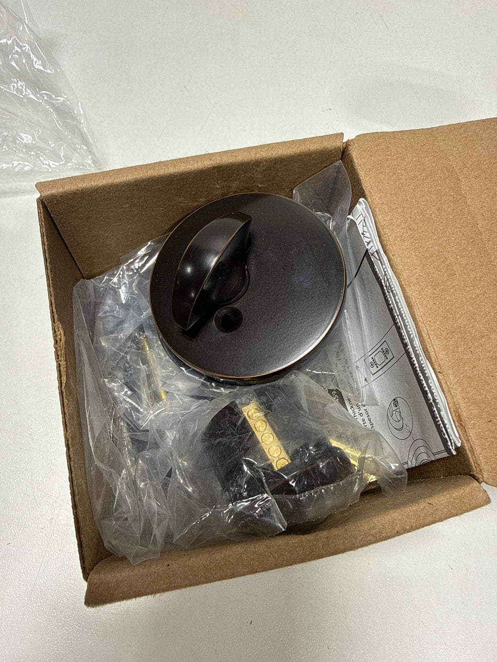 Emtek Modern Style Brass Modern Single Cylinder Deadbolt Model: 8467US10B