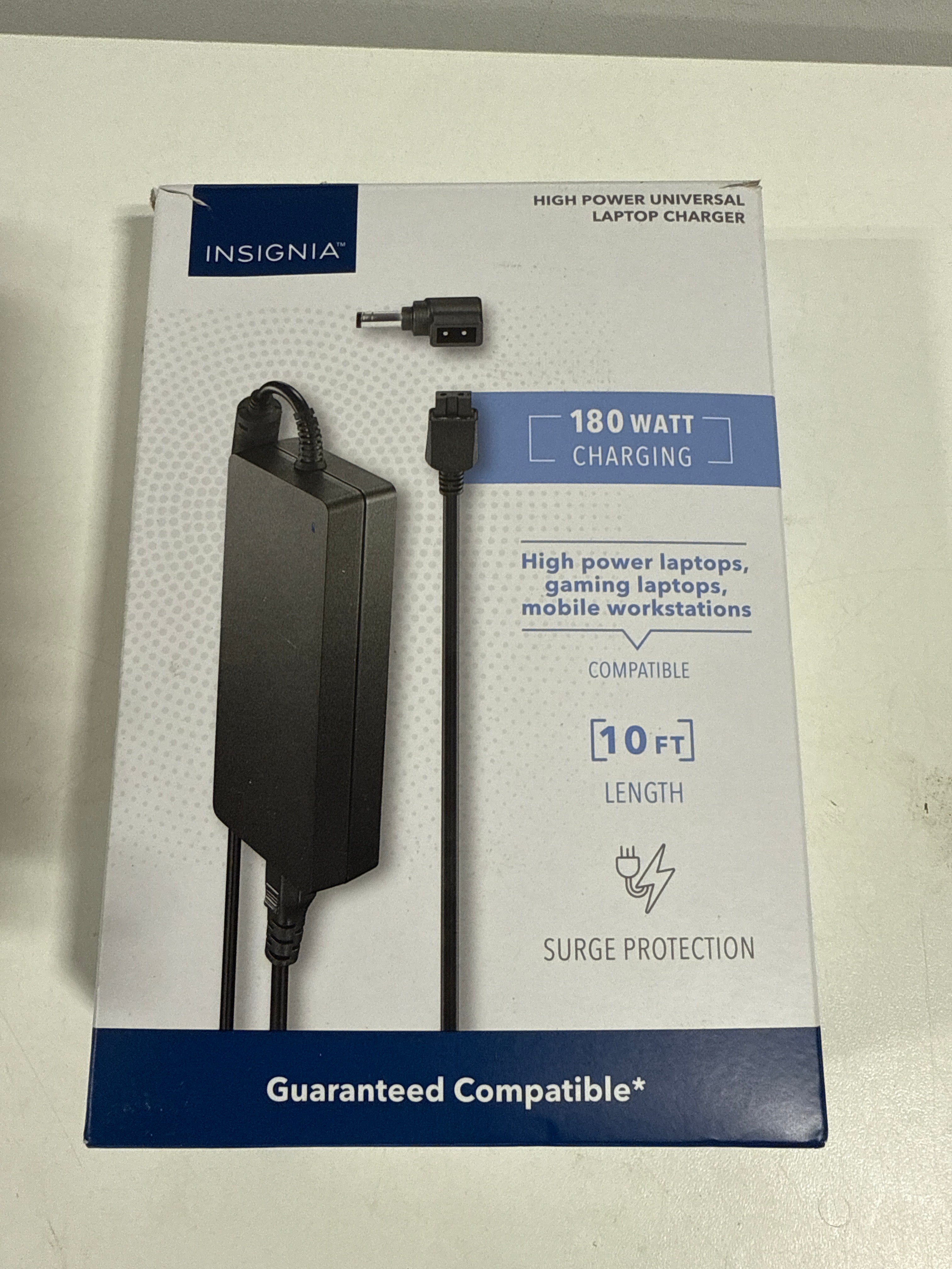 Insignia Universal 180W High-Power Laptop Charger - Black Color - *Computers & Office