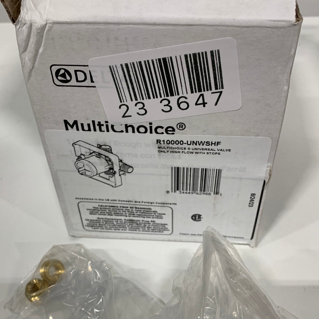 Delta Universal Mixing Rough-In Valve with Service Stops 1/2’’ NPT Male thread with 1/2’’ C.W.T Female Sweat - *Plumbing