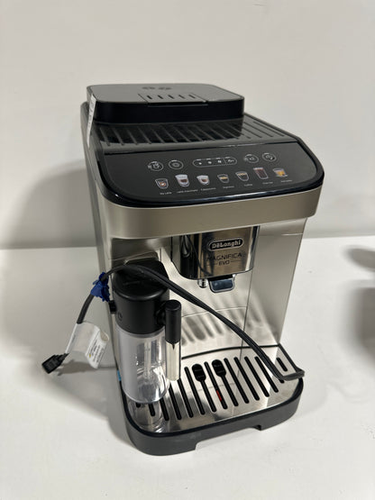 Scratch & Dent De'Longhi - Magnifica Evo Espresso Machine with Automatic Milk Frother for Hot and Iced Lattes, Coffee and More - Silver