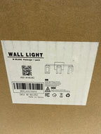 3-Light Brushed Nickel Integrated LED Bathroom Vanity Light Dimmable White/Neutral/Warm Light with Clear Glass Shade