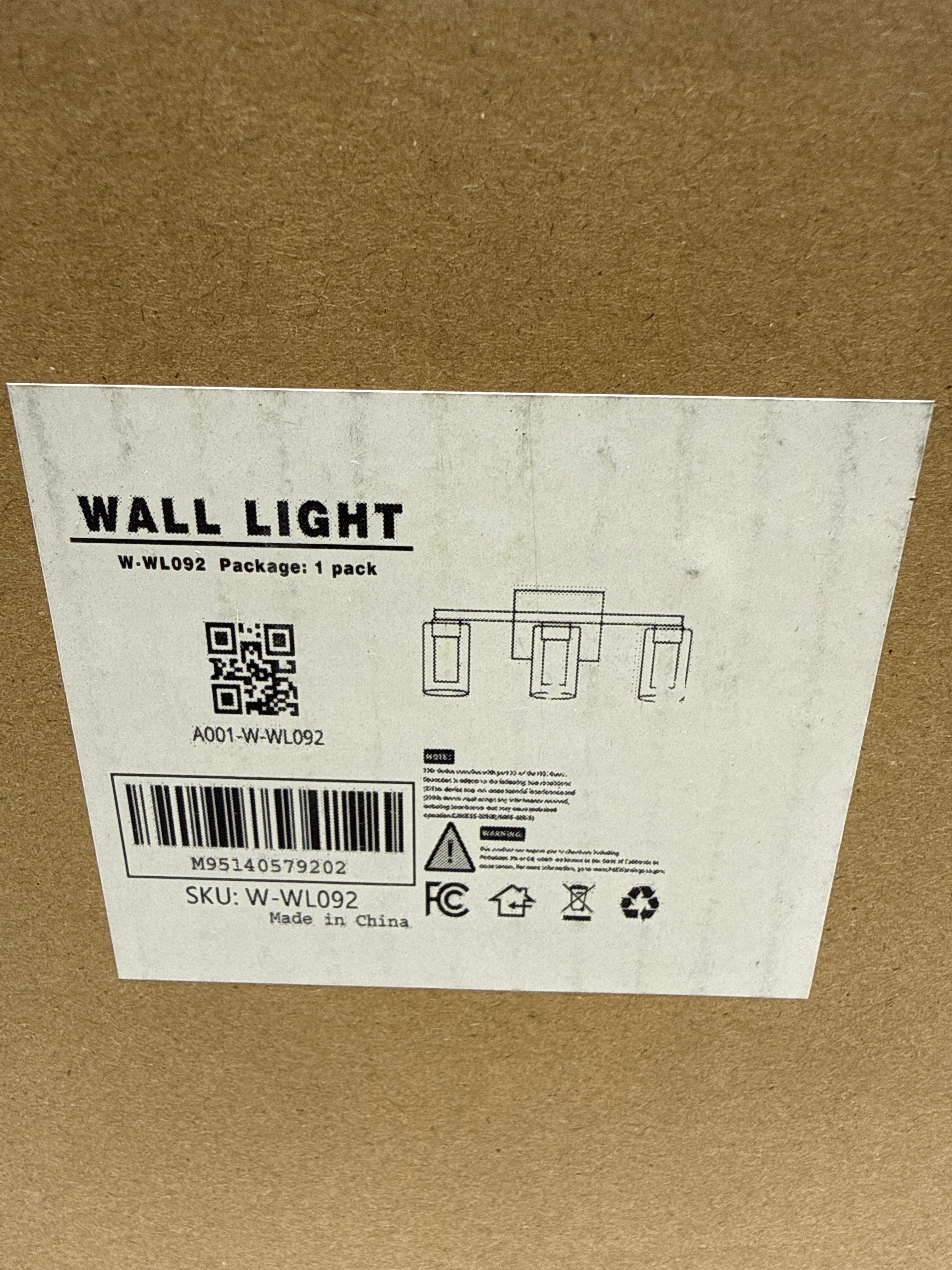 3-Light Brushed Nickel Integrated LED Bathroom Vanity Light Dimmable White/Neutral/Warm Light with Clear Glass Shade