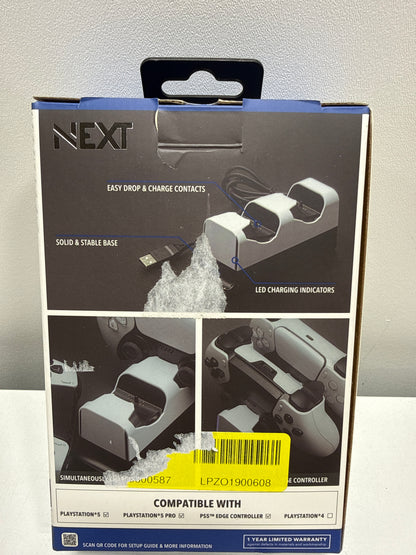 NEXT - Dual Controller Charging Station for Playstation 5 - White - *Headphones & Tech Accessories