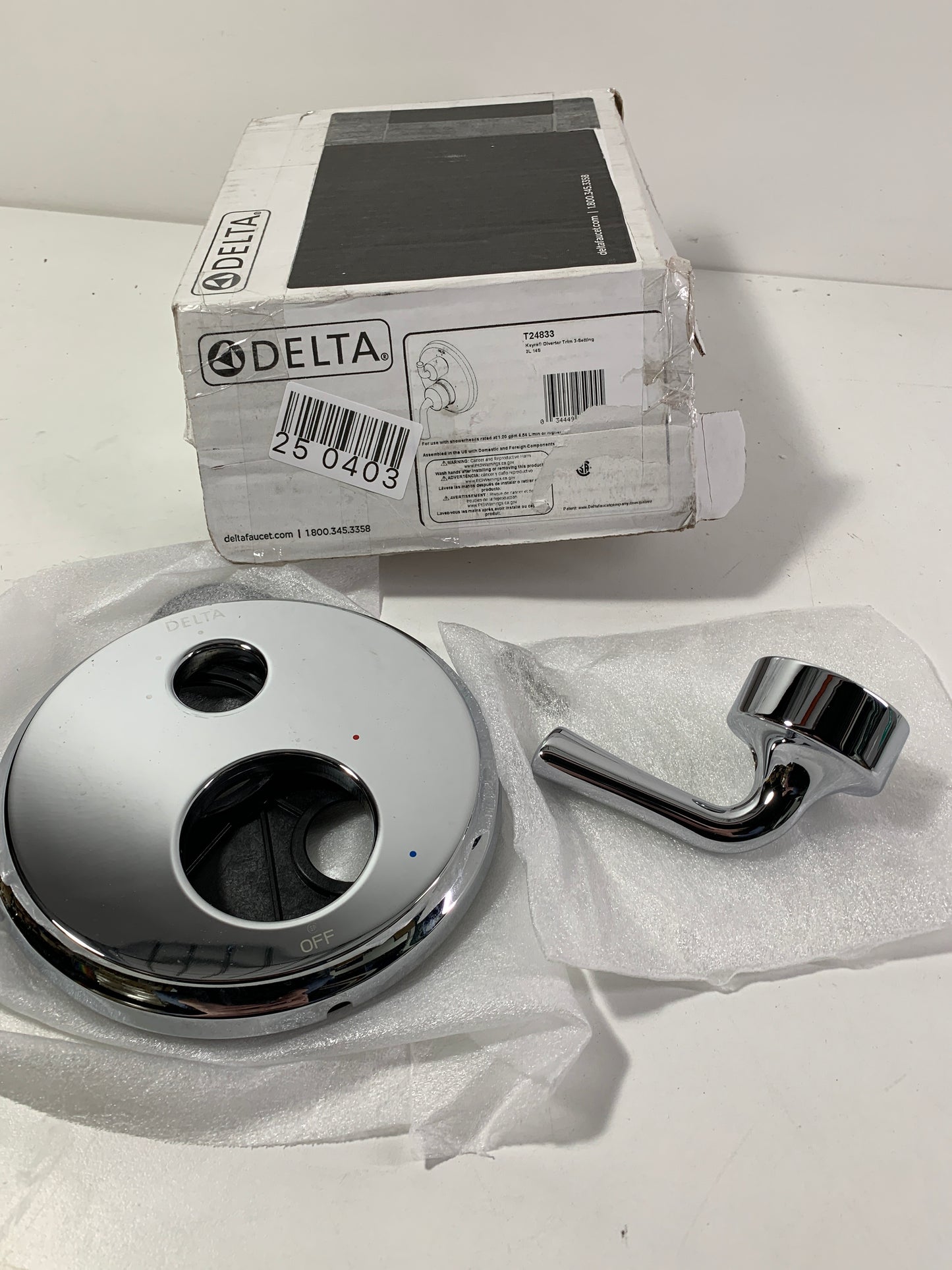 Delta Kayra:T24833 Two-Handle Monitor 14 Series Valve Trim with 3-Setting Integrated Diverter