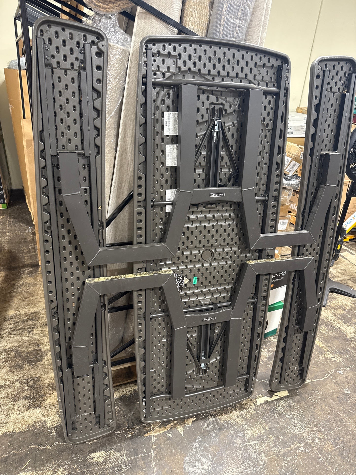 Used Lifetime Commercial 6 ft Folding Picnic Table