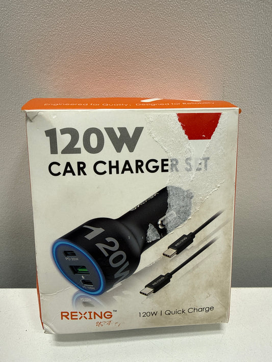 Rexing - 120W Vehicle Quick Charger with 2 USB-C & 1 USB Port