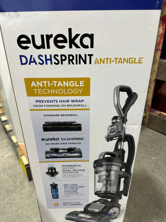 Used Eureka Dashsprint Anti-Tangle Upright Vacuum with Headlights NEU612