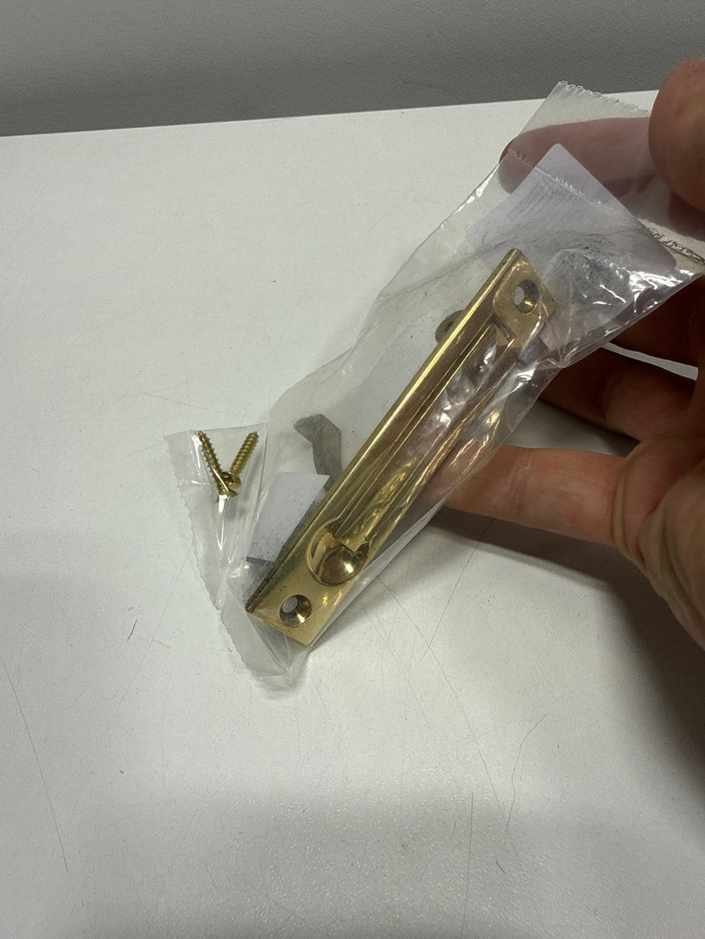 Baldwin 0465031 Edge Pull Non Lacquered Brass