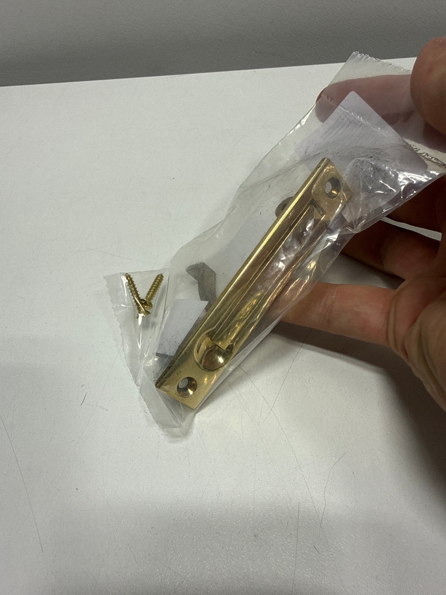 Baldwin 0465031 Edge Pull Non Lacquered Brass