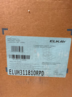 Elkay Lustertone ELUH311810RPD Equal Double Bowl Undermount Stainless Steel Sink with Perfect Drain