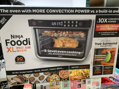 Used NINJA Foodi XL Pro 1800 W Stainless Steel Convection Oven