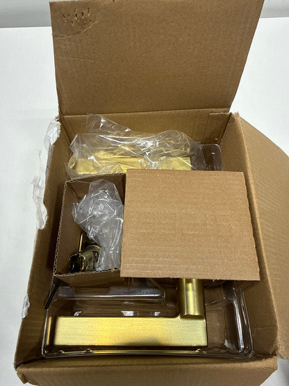 Kwikset 730Hflrct Halifax Privacy Door Lever Set - Brass