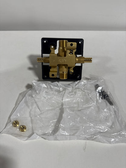 Delta R10000-PXWS Universal Mixing Rough-in Valve with Service Stops and PEX Crimp Inlets and Universal 1/2’’ Outlets