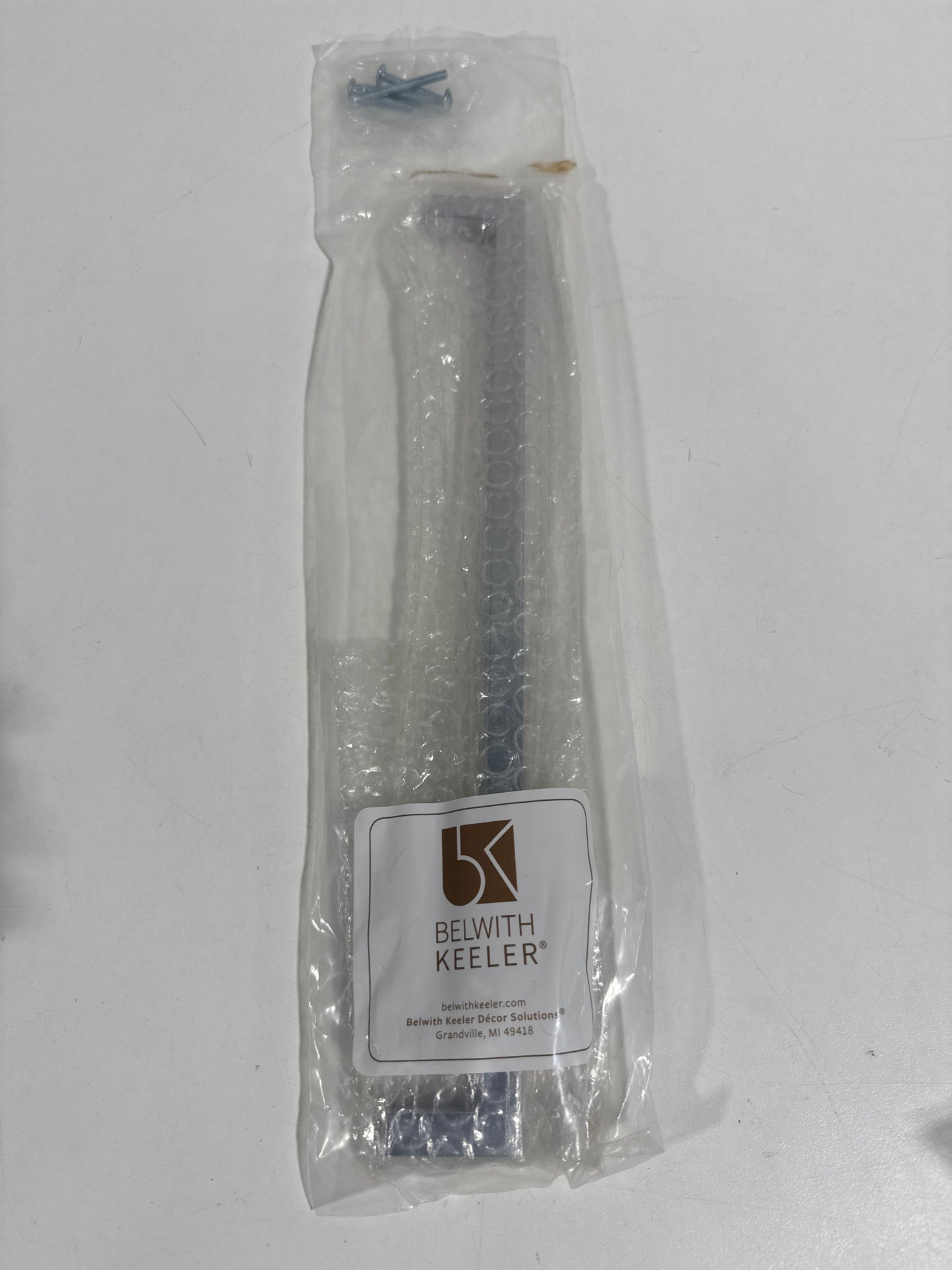 Belwith Keeler B079453 Coventry 12" Center to Center Sleek Square Cabinet Handle / Drawer Pull Chrome