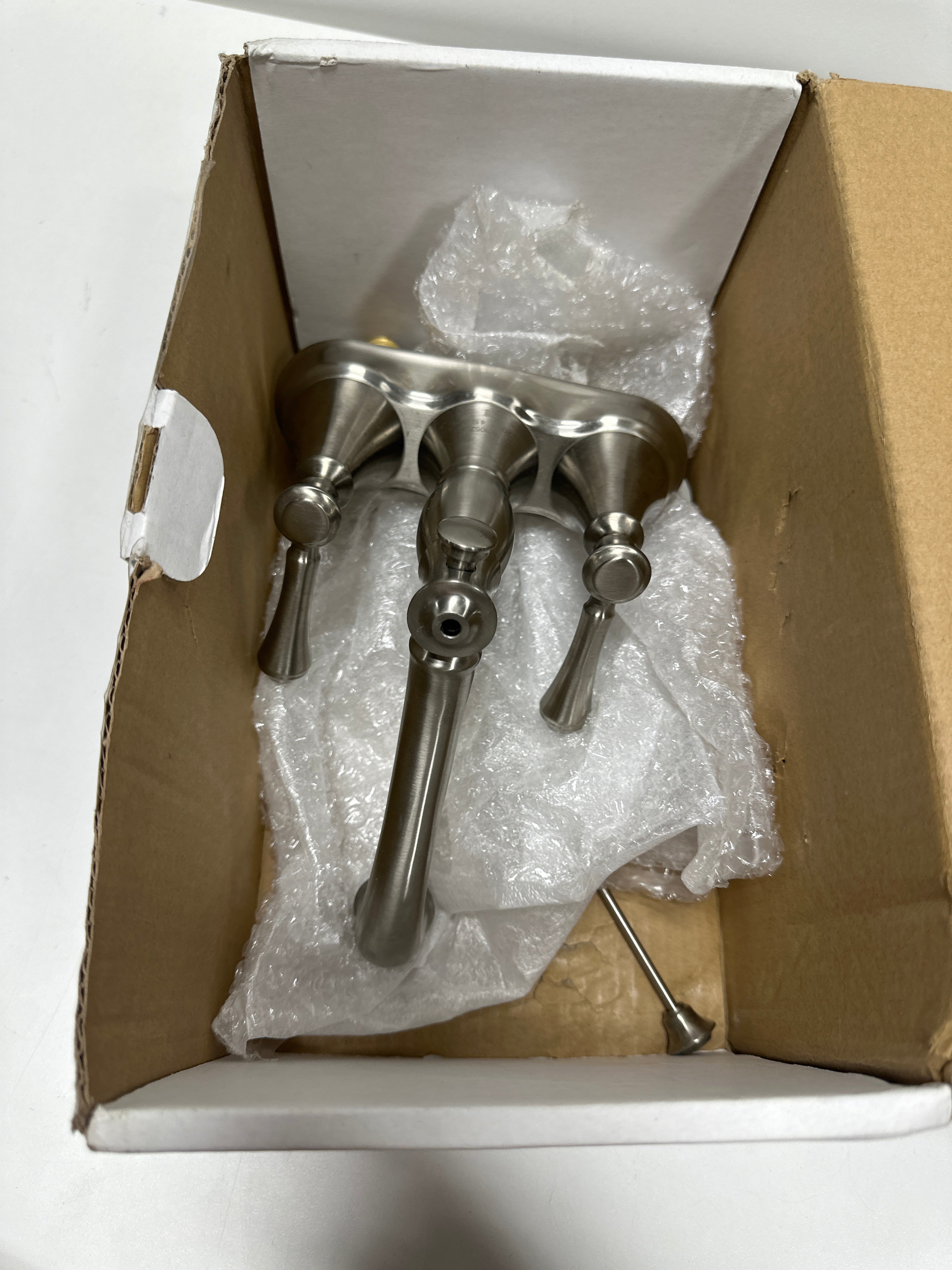 Used See Desc Delta Faucet Cassidy Centerset Bathroom Faucet Brushed Nickel