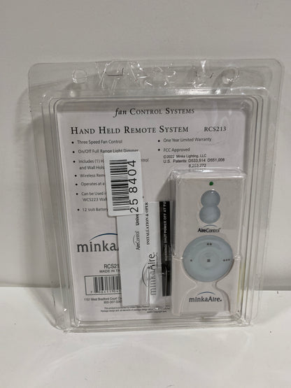 Minka Aire 3 Speed Light Dimming Fan Remote Control in White RCS213