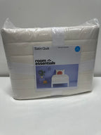 Twin/Twin Extra Long Satin Quilt Ivory - Room Essentials™: Midweight Sateen Coverlet Machine Washable OEKO-TEX