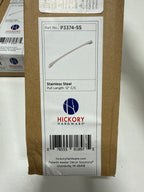 5 x Hickory Hardware P3374 Greenwich 12 Inch (305mm) Center to Center Sleek Cabinet Handle / Appliance Handle Stainless Steel