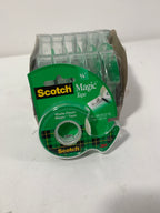 12 - Scotch 119 Magic Office Tape W/Refillable Dispenser 1/2’ X 800’ Clear - *Computers & Office
