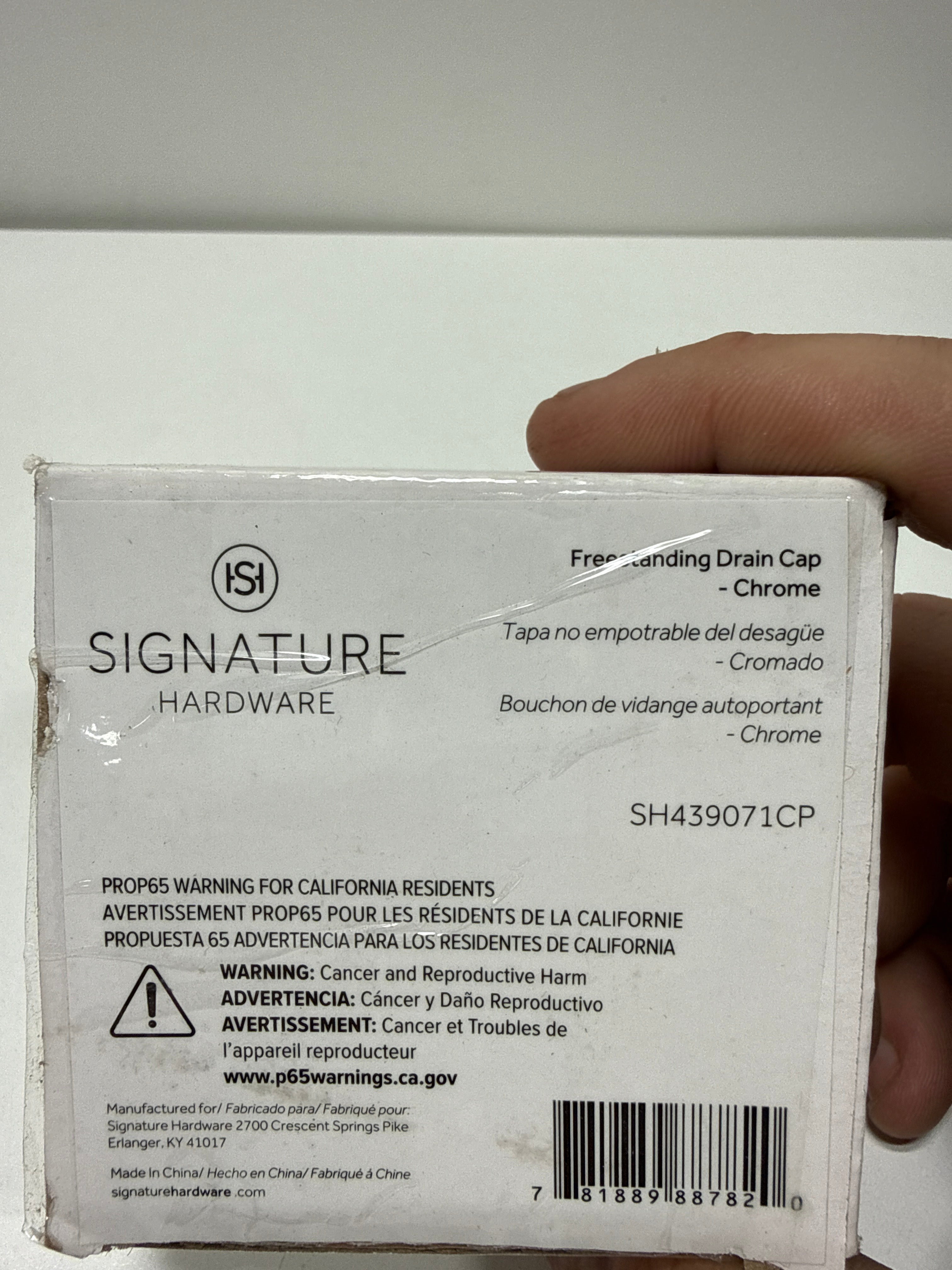 Signature Hardware 483519 Finished Drain Cap