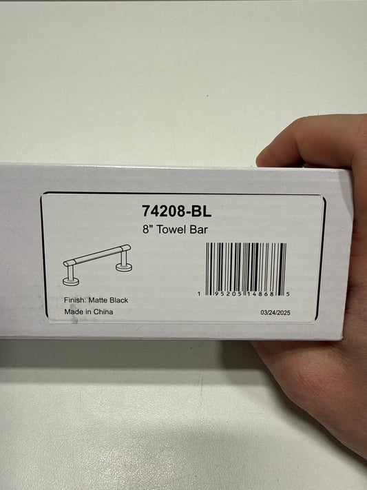 Delta 74208 Altado 8" Towel Bar Matte Black