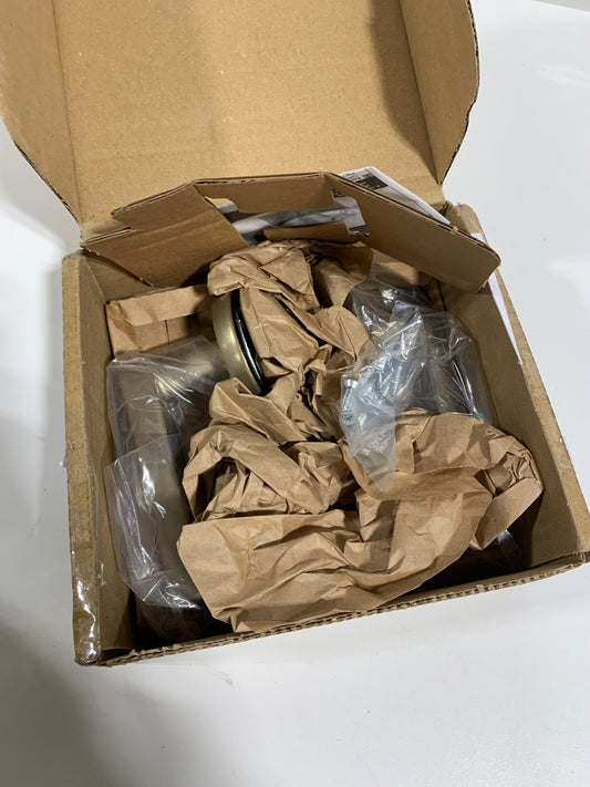 Emtek Aurora Reversible Non-Turning Two-Sided Dummy Door Lever Set from the Sandcast Bronze Collection