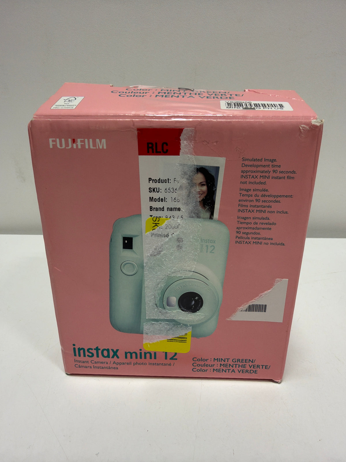 FUJIFILM 16806262 Instax Mini 12 Instant Film Camera (Mint Green)
