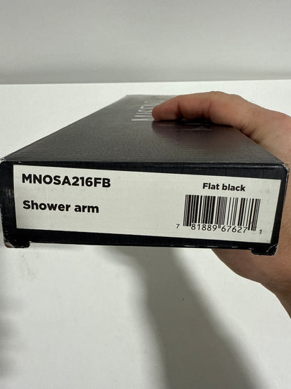 Miseno MSA216 16-5/16" Wall Mounted Shower Arm and Flange Flat Black