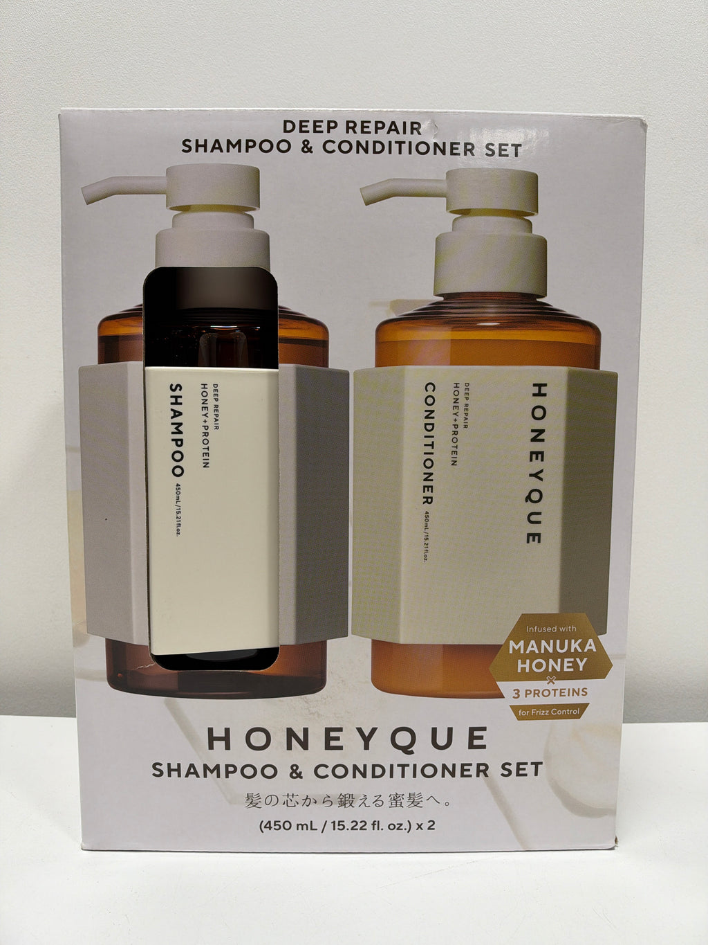 Honeyque Deep Repair Shampoo & Conditioner, 15.2 fl oz