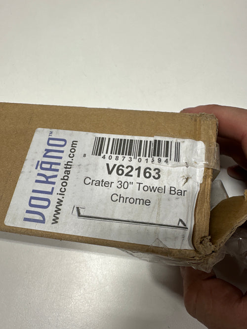 ICO Bath V6216 Crater 31-1/4" Towel Bar Chrome