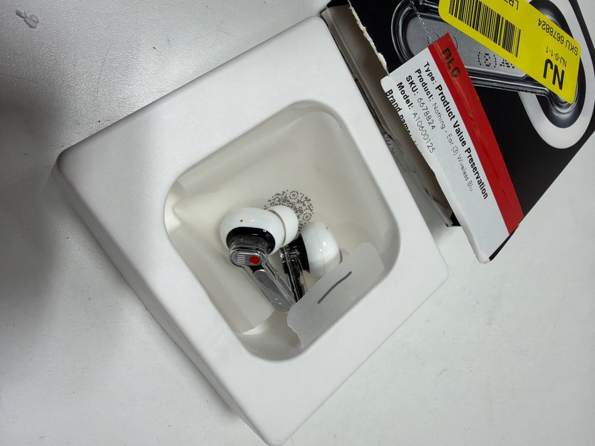 Used Nothing Ear (3) Headset Wireless in-ear Calls/Music USB Type-C Bluetooth White