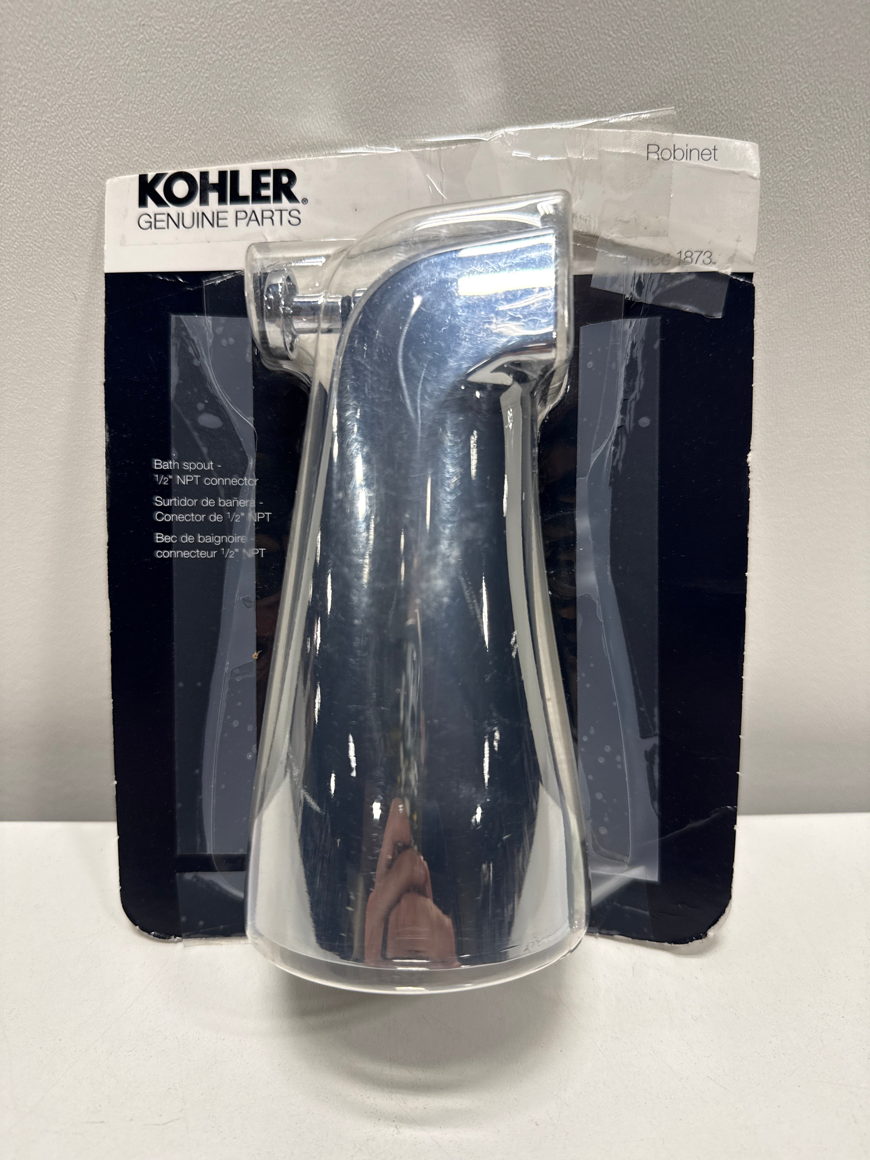 KOHLER GENUINE PART GP85555-CP DIVERTER BATH SPOUT - 1/2" NPT CONNECTION