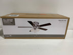 Clarkston II 44 in. LED Indoor Brushed Nickel Ceiling Fan with Light Kit - *Lighting & Electrical