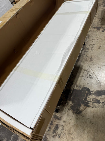 Flash Furniture Wyatt 60" Modern Farmhouse Tall TV Stand - Coastal Gray Console Cabinet - Adjustable Middle Shelf - Fixed Shelves - For TV's up to 60"