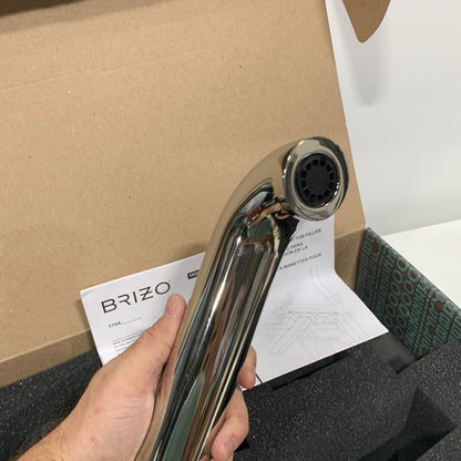 Brizo Litze Wall Mounted Tub Filler Polished Nickel - Less Handles and Rough In