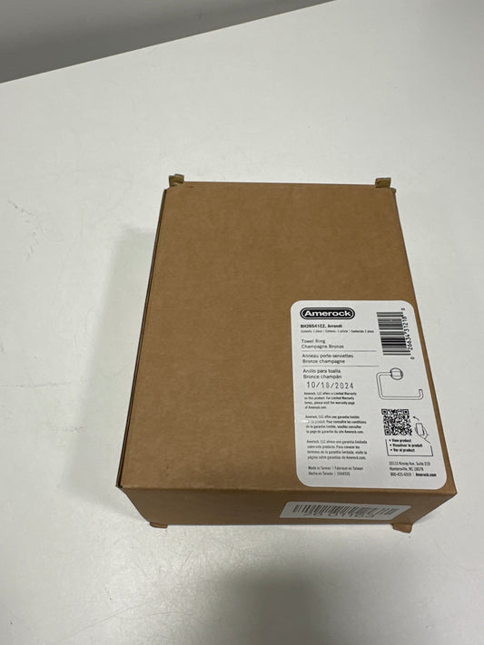 Arrondi 6-7/16 in. (164 Mm) L Towel Ring in Champagne Bronze