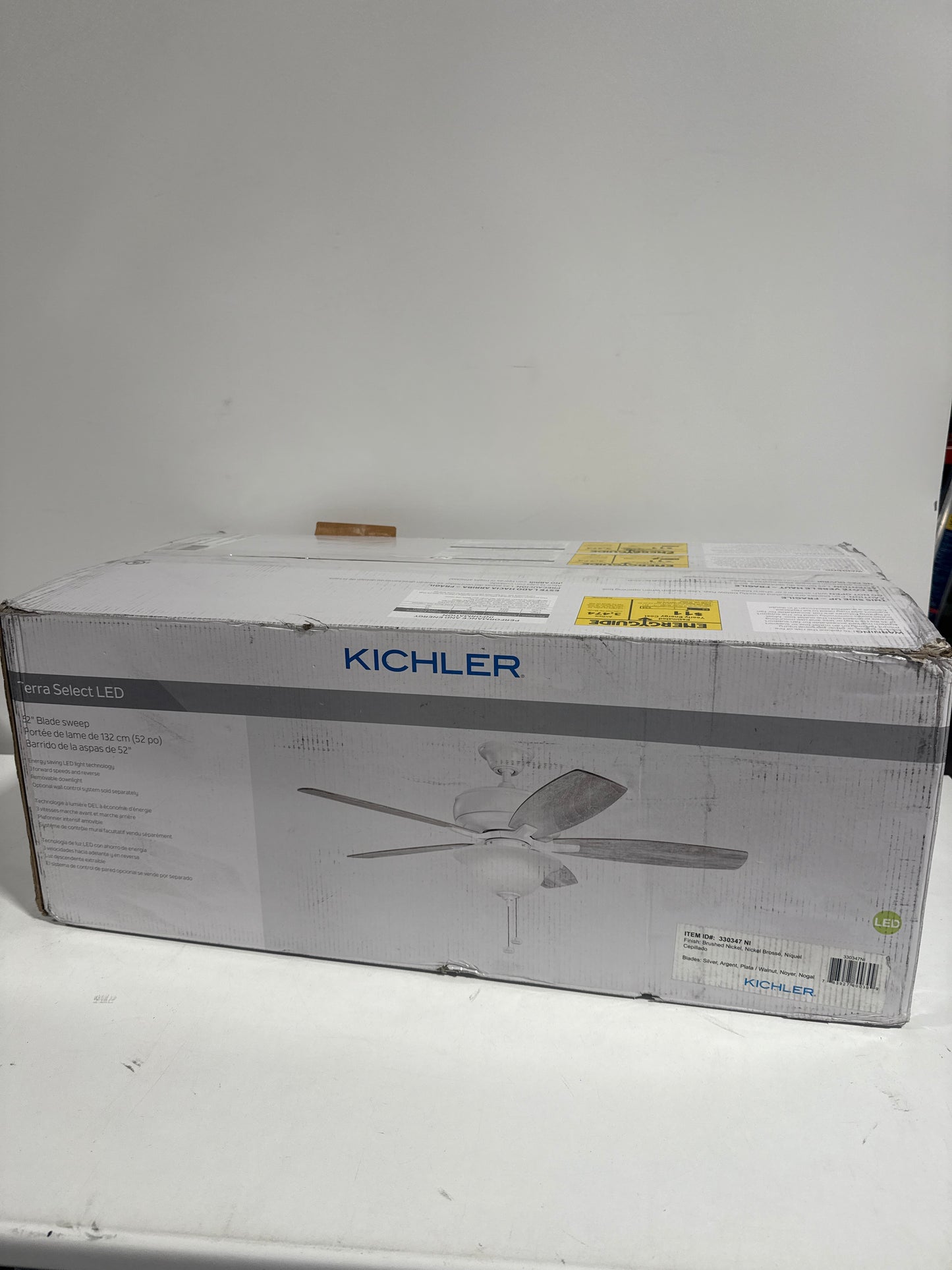 Kichler Lighting Terra 52 Inch Ceiling Fan with Light Kit Terra - 330347NI - Transitional - *Lighting & Electrical