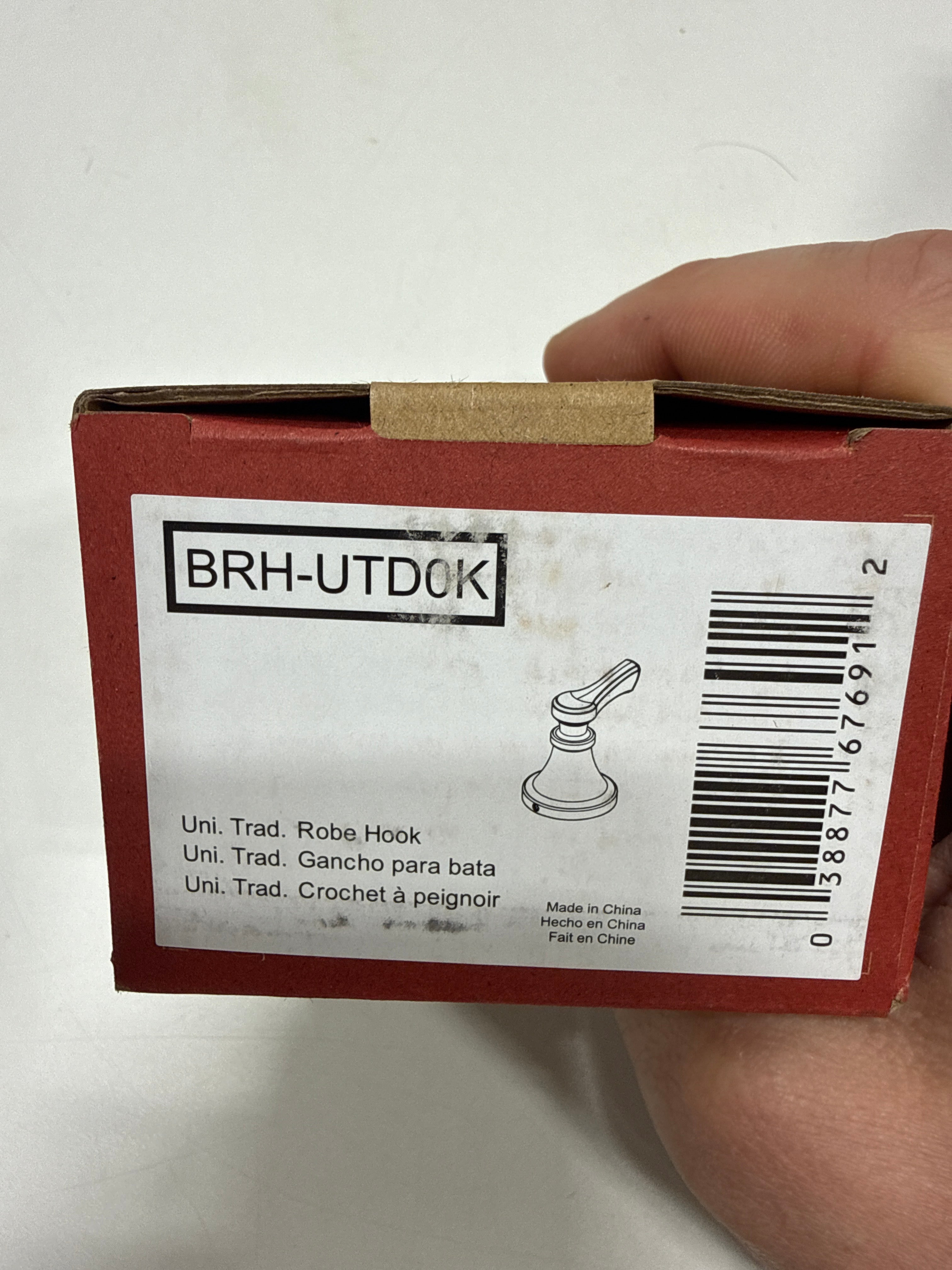 Pfister BRH-UTD0 Universal Single Robe Hook - Brushed Nickel