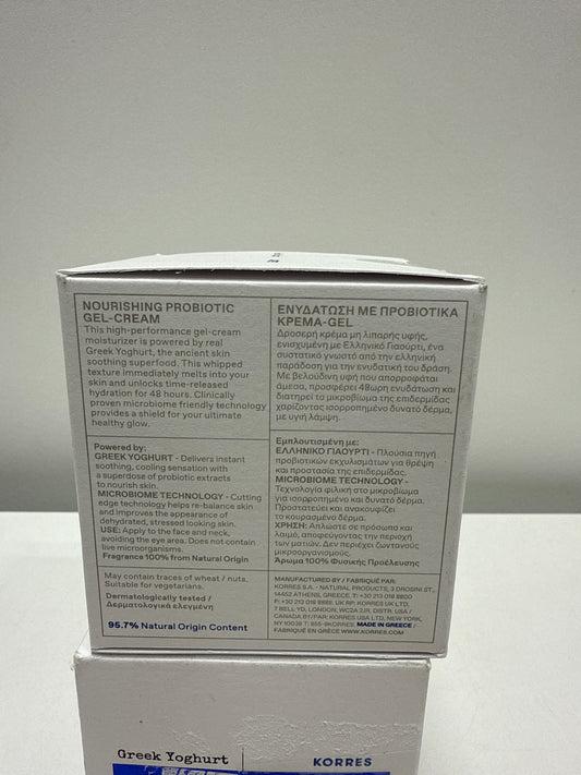 Korres Greek Yoghurt Nourishing Probiotic Gel-Cream 1.35 Fl. 2 Pack
