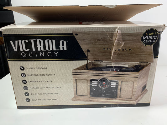 Scratch Victrola 6-in-1 Nostalgic Bluetooth Record Player with 3-speed Turntable